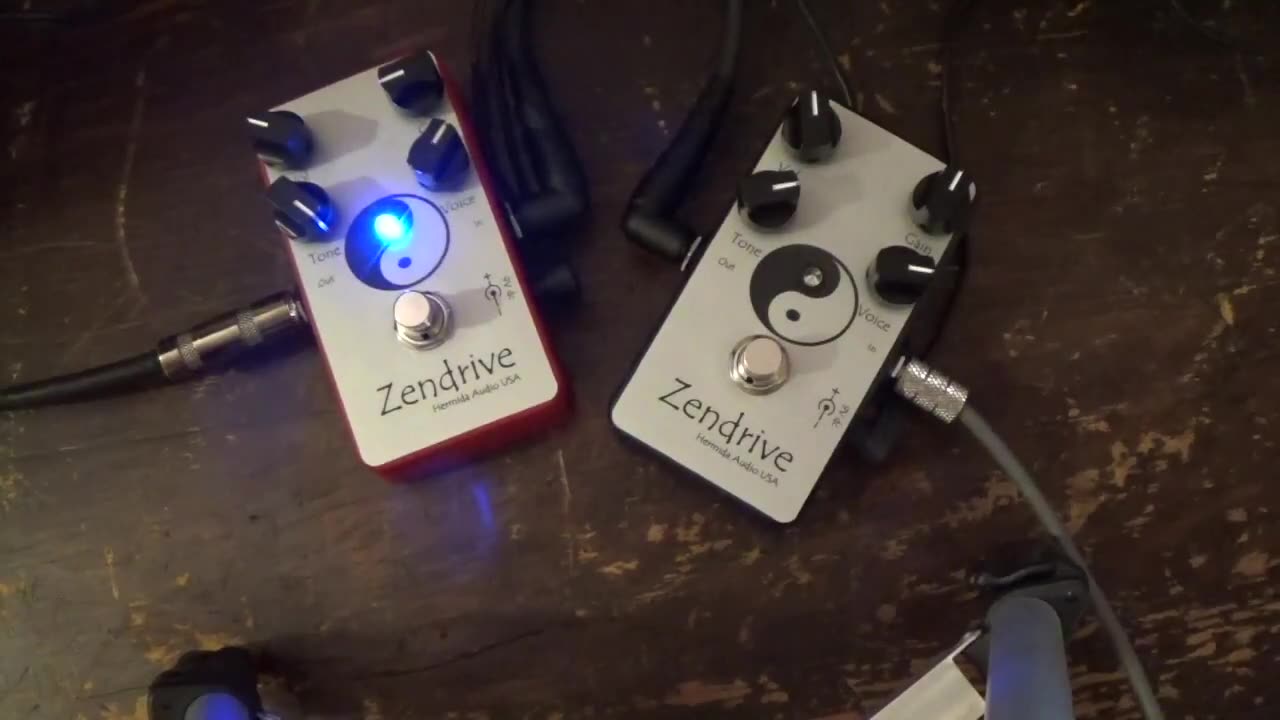 Zendrive Comparison Red Zen vs Standard Zen on a Les Paul