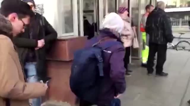 Ukrainians shelter in subway, expecting air strikes