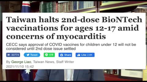 2021 November 11th. Craig Kelly on Covid 19 jab EPIDEMIC in Aussie.