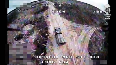 The National Guard hunted down a Russian armored tractor