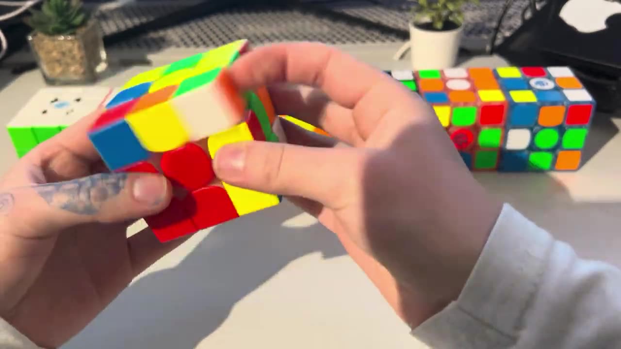 Solving all my Gan cubes