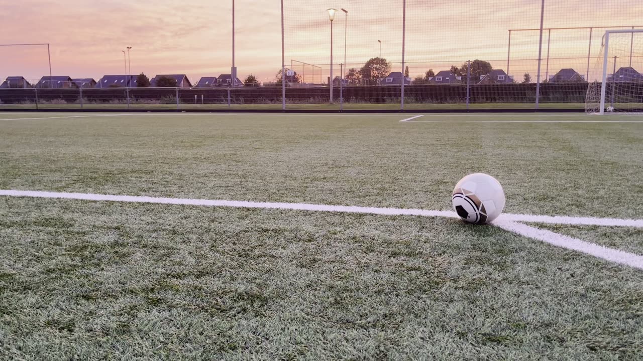 Playing football