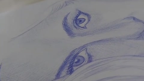 Desenho com caneta - Lady Gaga