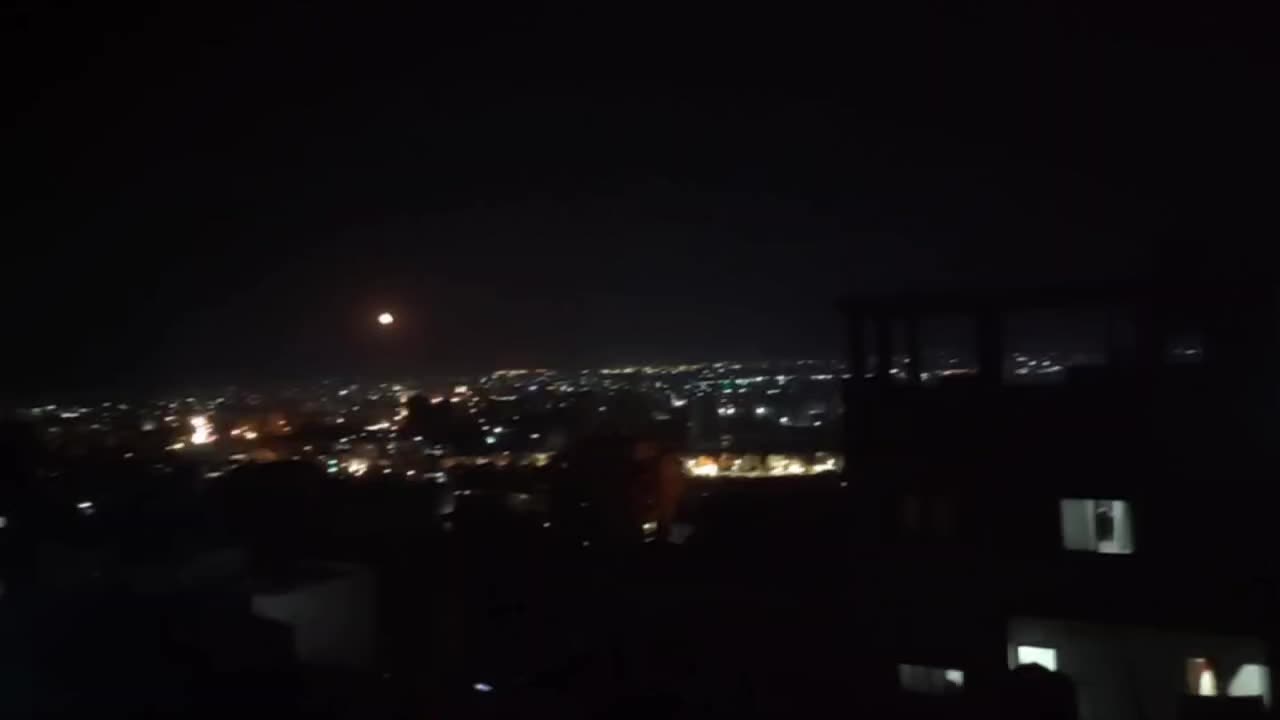 Operation of the air defense systems in Damascus and its surroundings