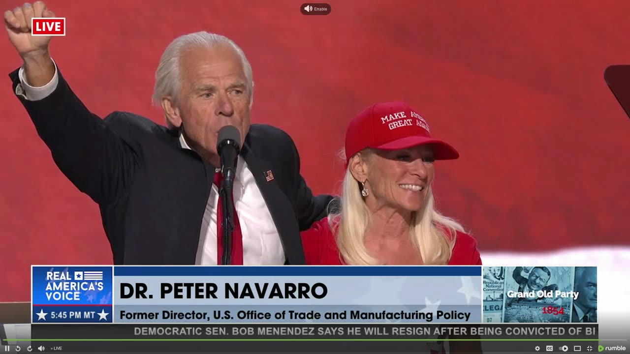 Peter Navarro's Speech at the RNC July 17 2024