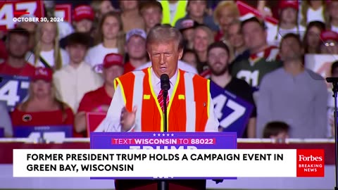 Trump Dons a Sanitation Vest After Biden’s “Garbage” Remark