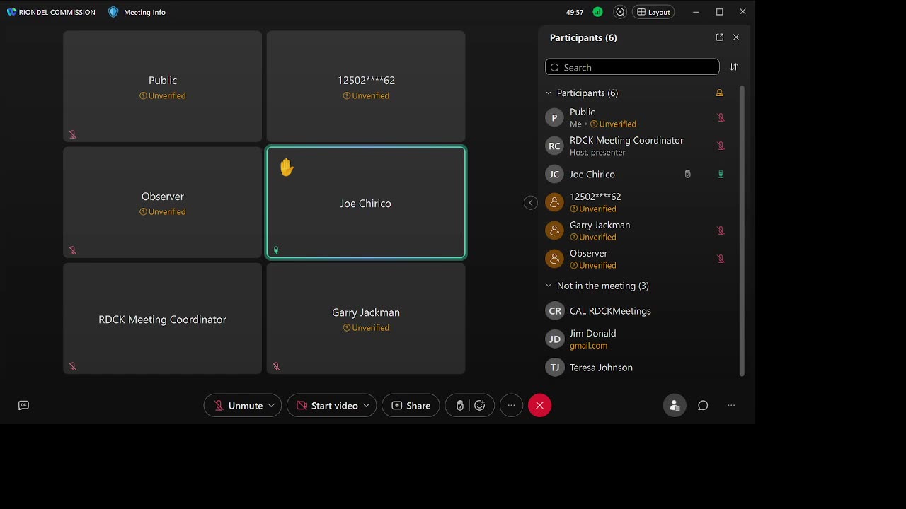 March 5 Riondel Commission of Management