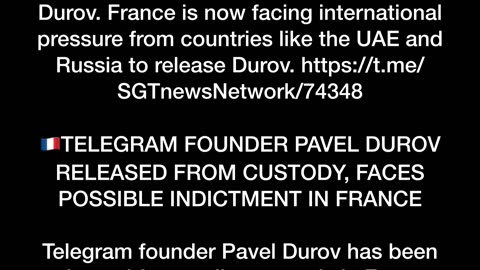 More Pavel Durov updates…