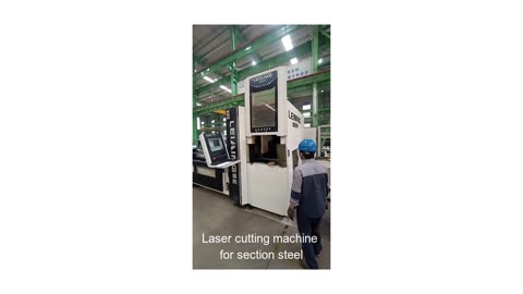 Laser cutting machine for section steel