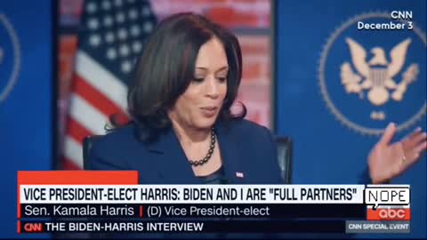 Kamala Harris Promise to be“Joe Biden Partner