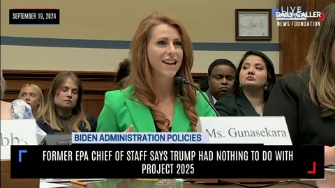 Former EPA Chief Of Staff Says Trump Had Nothing To Do With Project 2025