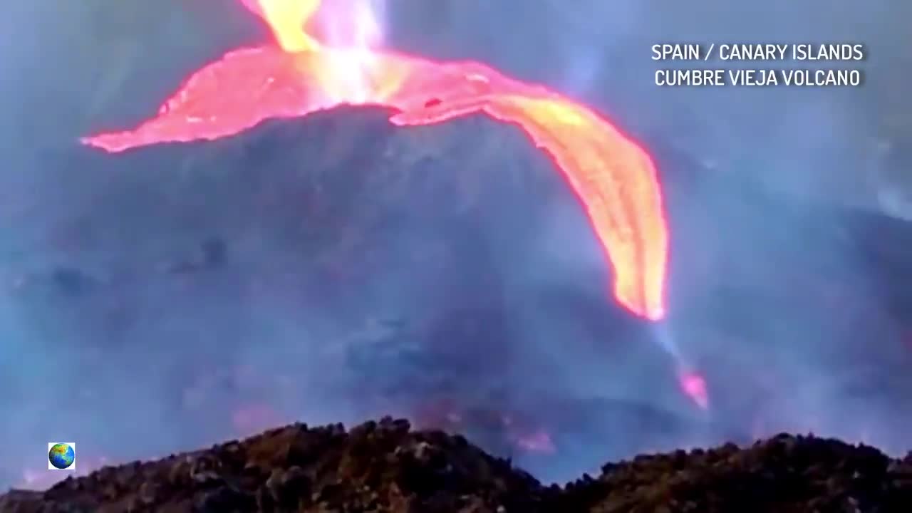 Lava tsunami covers the island, Something You Have Never Seen Before