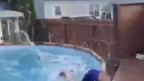 serious accident with memino in the pool