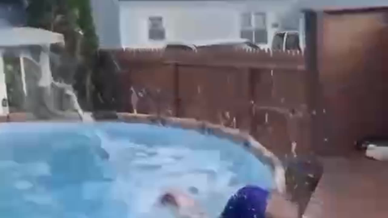 serious accident with memino in the pool