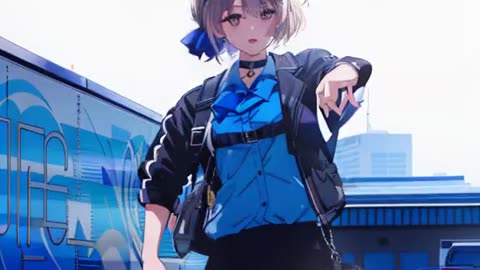 Cute Anime Girl Robot Dance
