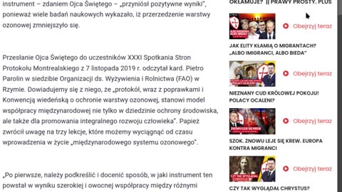 Papież sługą Szatana, reprezentuje Nowy Porządek Świata