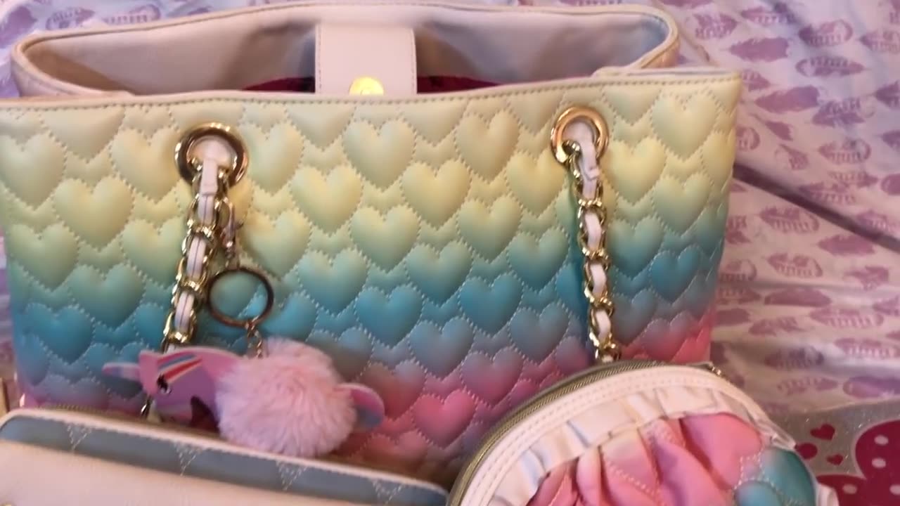 What's in my Betsey Johnson Be Mine Shopper Tote Bag