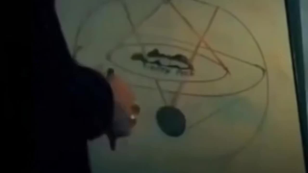 Freemason Draws Hallow Earth With Masonic Compass