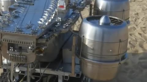 A father, chine made his own aircraft carrier from stainless steel to fulfill his children's dream