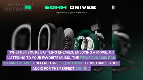 Game, Movie, Music: All-In-One Audio Solution with the Fifine Dynamic RGB Gaming Headset