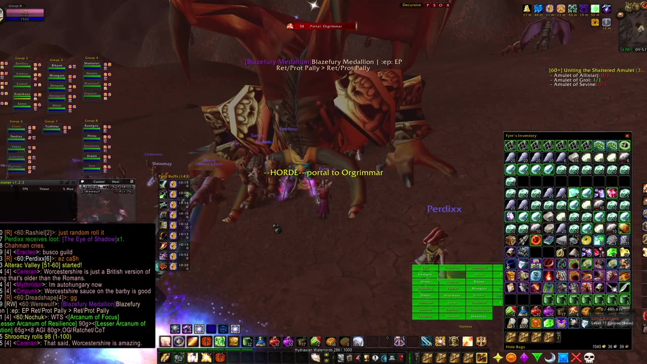Turtle wow - PUG Lord Kazzak - world boss - Paladin POV - 12 October
