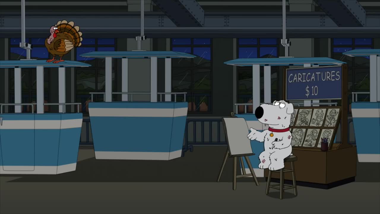 Family Guy - Peter and Brian Hunt a Turkey