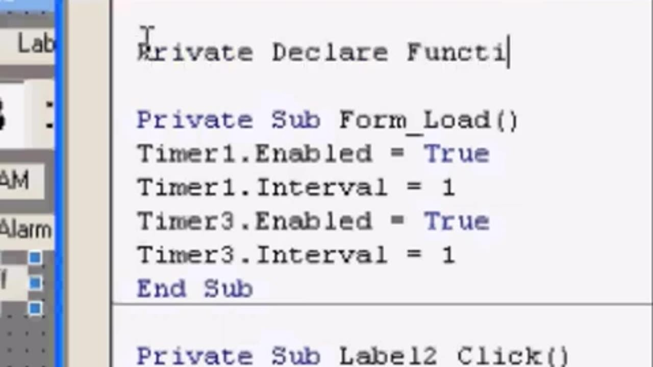 Learn Visual Basic 6 VB6 Alarm Clock Part 2