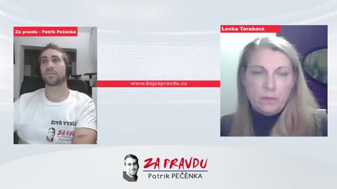 Patrik Pečénka a Lenka Tarabová (redakce Za pravdu) 6.11.2023