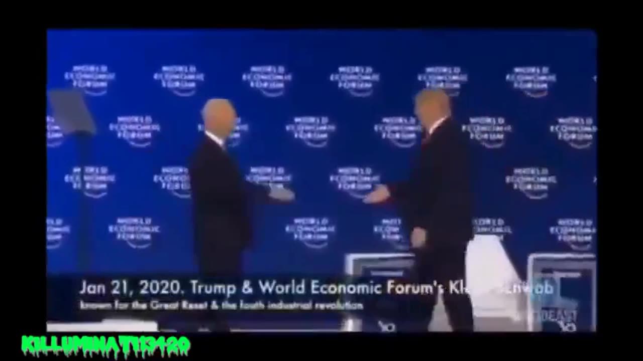 TRUMP AND KLAUS SCHWAB