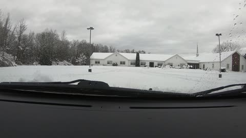 Two Friends Hanging Out.. But Only One Doing Donuts In The Snow!