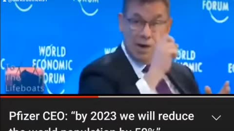 Pfizer CEO "50 percent of the population will be reduced by 2023"