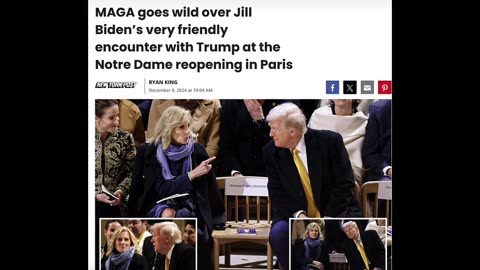 TUUMP, JILL BIDEN ATTEND NOTRE DAME RE-OPENING