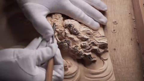 Wood Carving Dragon| To use technic of Japanese traditional wood carving| Woodworking