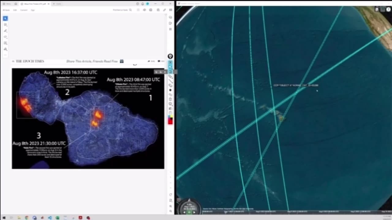 Full Review - CCP Satellite in Orbit over Maui at time of Fires