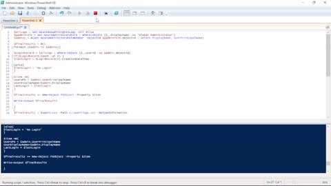 Get Azure AD Global Administrator Last Sing-In Time and Date with PowerShell