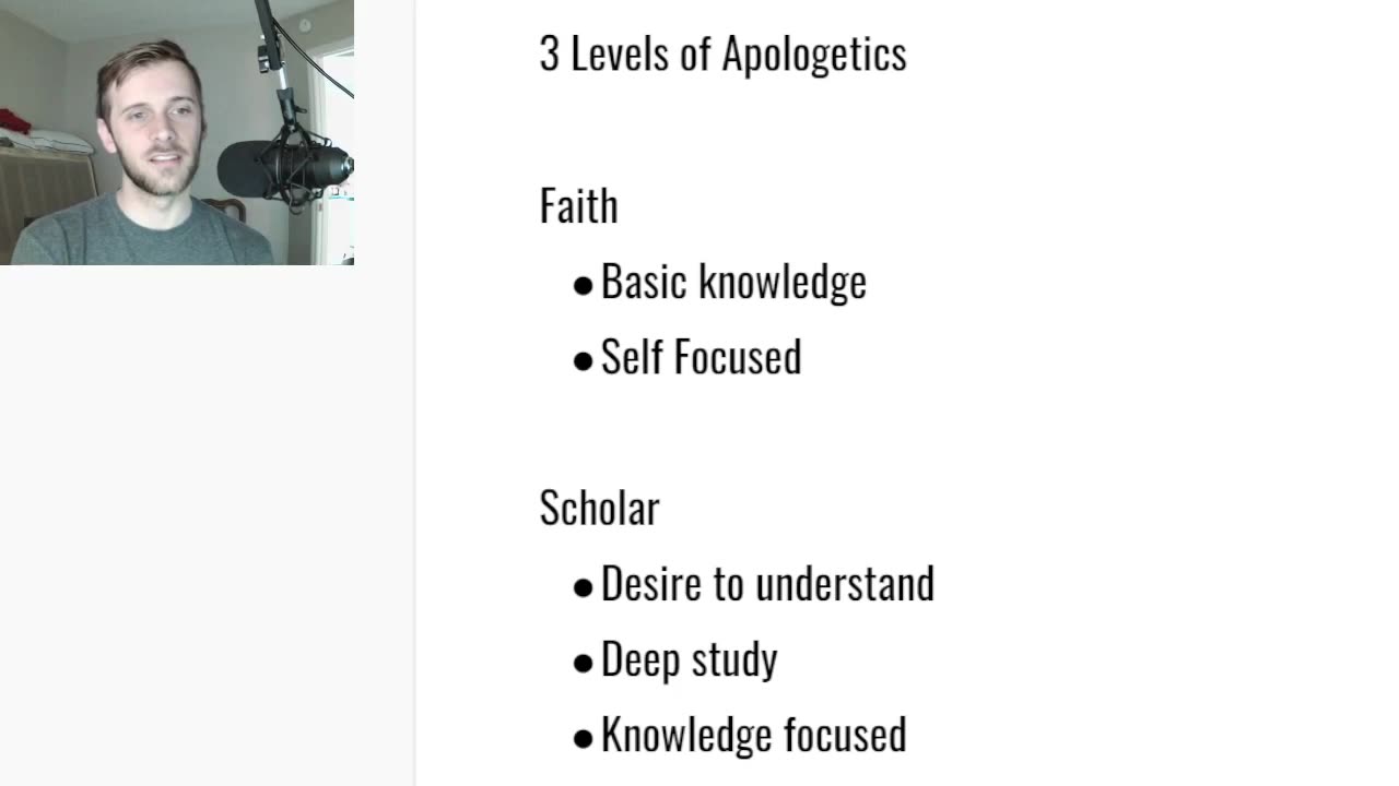 3 Levels of Apologetics