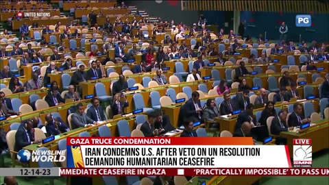 Iran condemns the U.S. after veto on UN resolution demanding humanitarian ceasefire