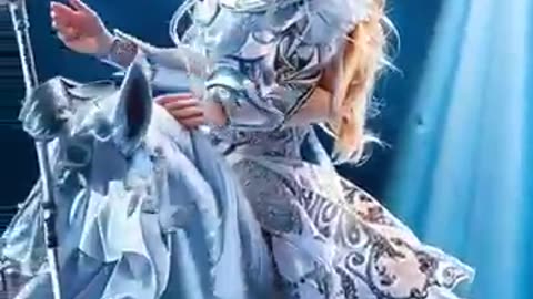 The woman performs a fusion with A Unicorn on AGT #shorts #americagottelent #magic #rumble