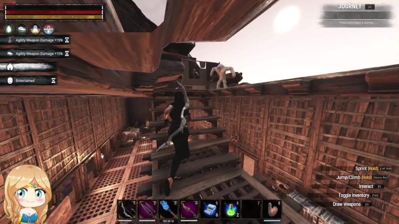 Mogget plays scary games.