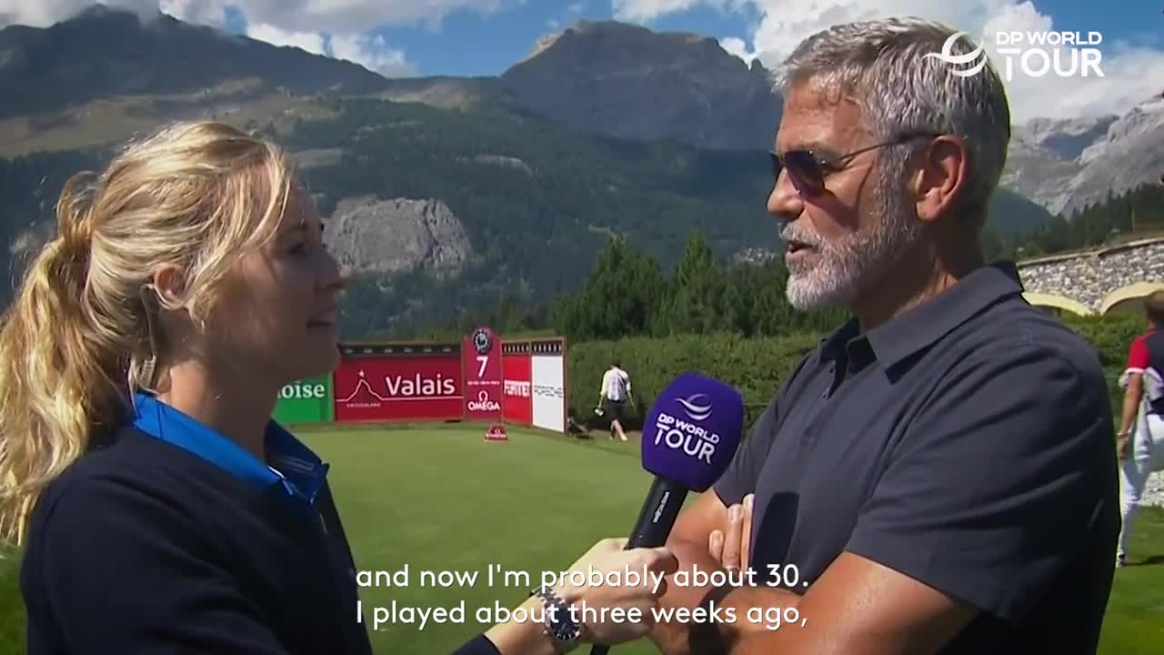 George Clooney Talks Golf in the Swiss Alps _ 2022 Omega European Masters