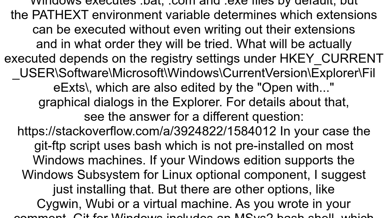 How can I make a script executable in windows