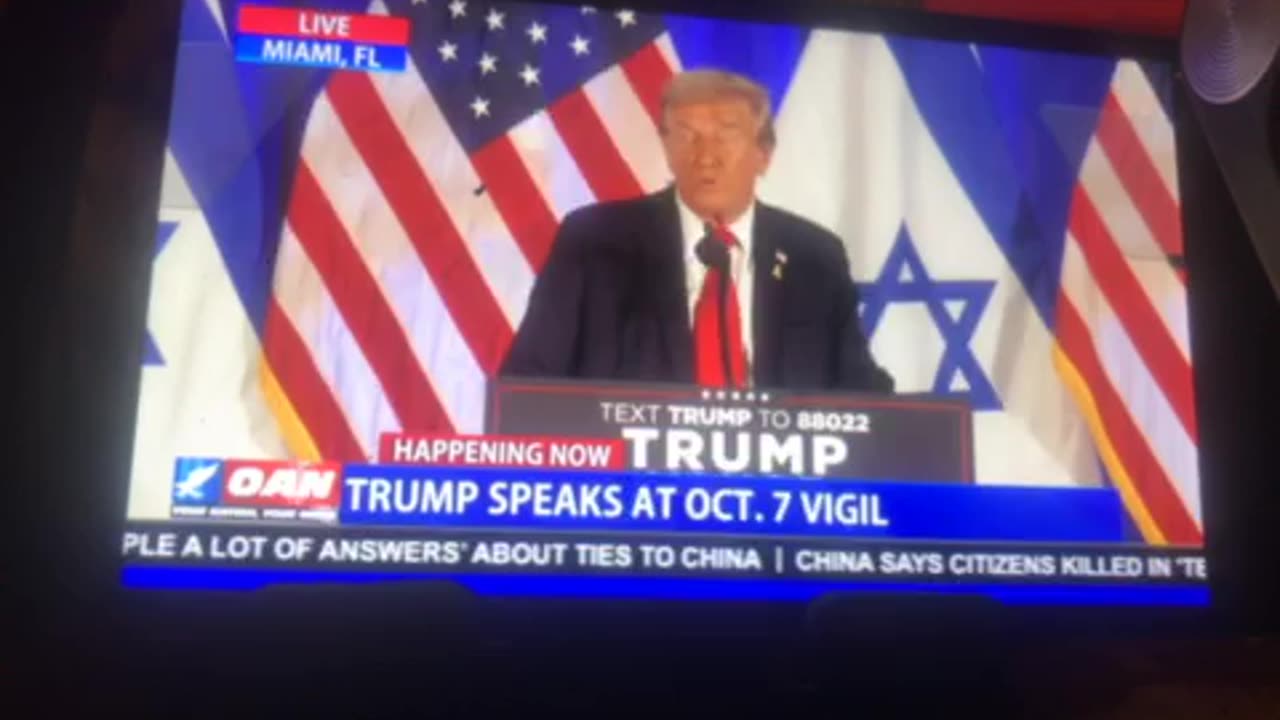 🦅 OANN Donald Trump holds rememberance vigil Oct 07, 2024 09:08 pm