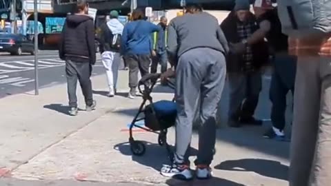 Condition of drug users on the streets of Philadelphia, US.