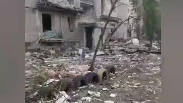 The city of Severodonetsk destroyed after attacks