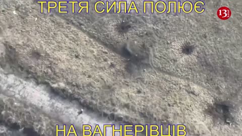 Trying to escape from the drone, the _Wagner_ members were hit by rocket fire this time