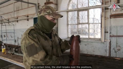 Russian Artillerymen distribute special propaganda leaflets to AFU positions in Avdeyevka direction