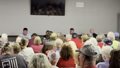Video 2 - Start of Q & A Guthrie Center, Iowa 27 Aug 2024, Informational Mtg IUC/SCS