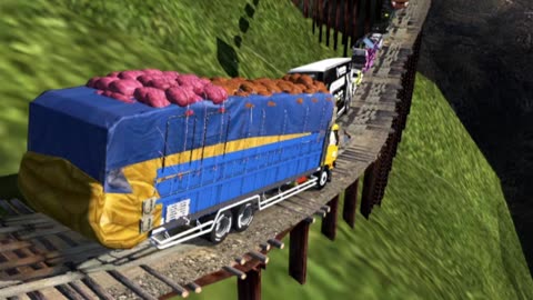 Trucks on dangerous roads Part 007
