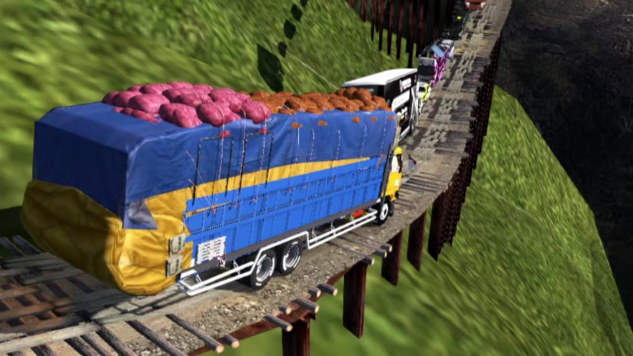 Trucks on dangerous roads Part 007