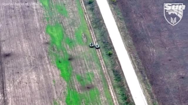 Ukrainian Special Forces destroyed two Russian BMD fighting vehicles with precision strikes